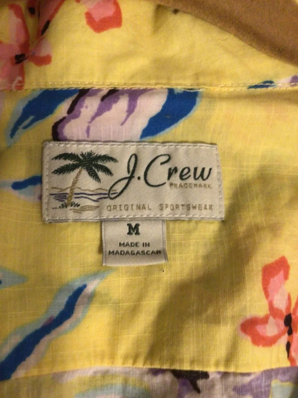 J.Crew Original sports wear colorful,Hawaiian style ,resort wear Shirt SZ M